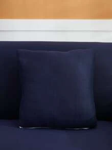 Vỏ bọc sofa co giãn màu đồng nhất & vỏ đệm 1pc - Màu xanh hải quân - Xem 4