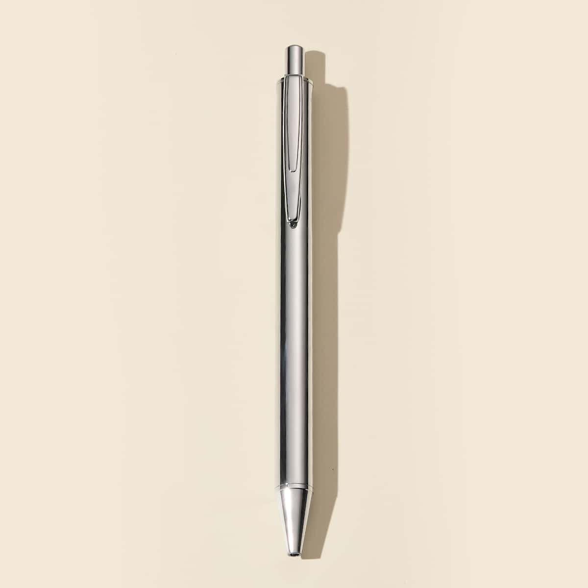 

1pc Metal Ballpoint Pen Set, Black