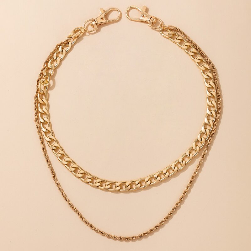 

1pc Layered Wallet Chain, Gold
