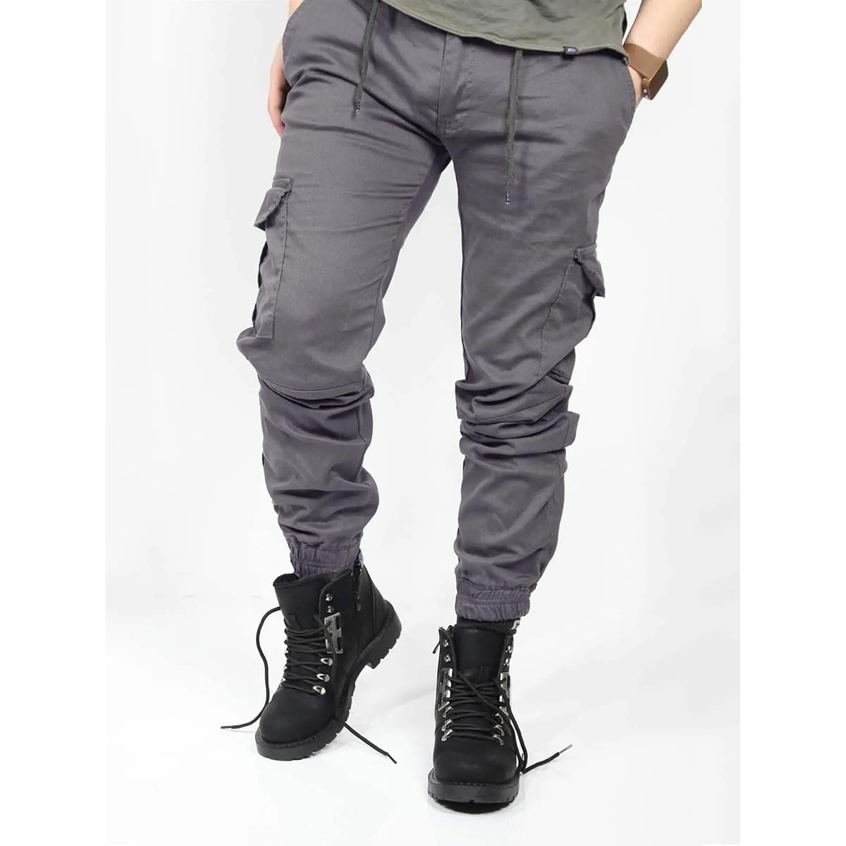 

Guys Flap Pocket Cargo Pants, Grey