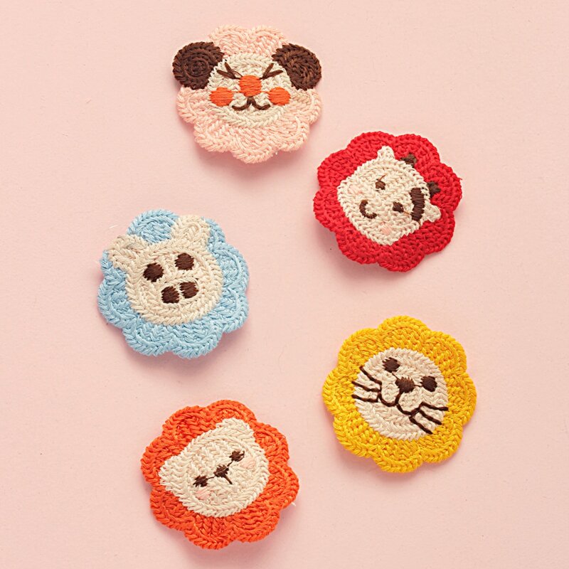

3pcs Random Cartoon Knit Hair Clip, Multicolor