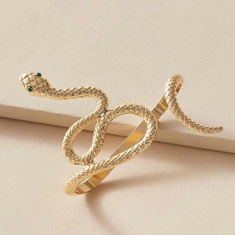 

Snake Cuff Bracelet, Gold