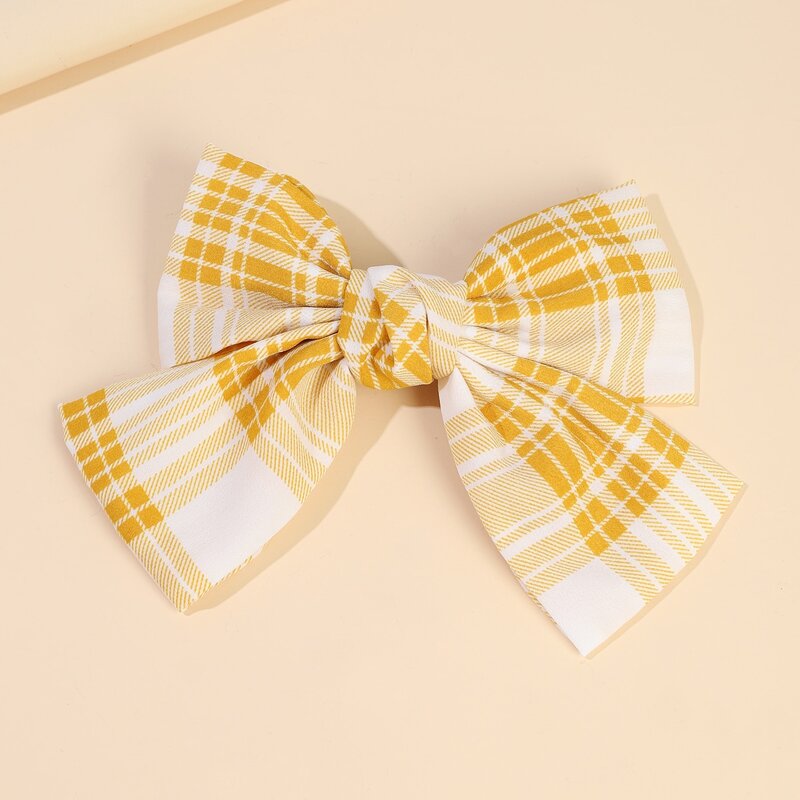

Plaid Bow Hair Clip, Multicolor