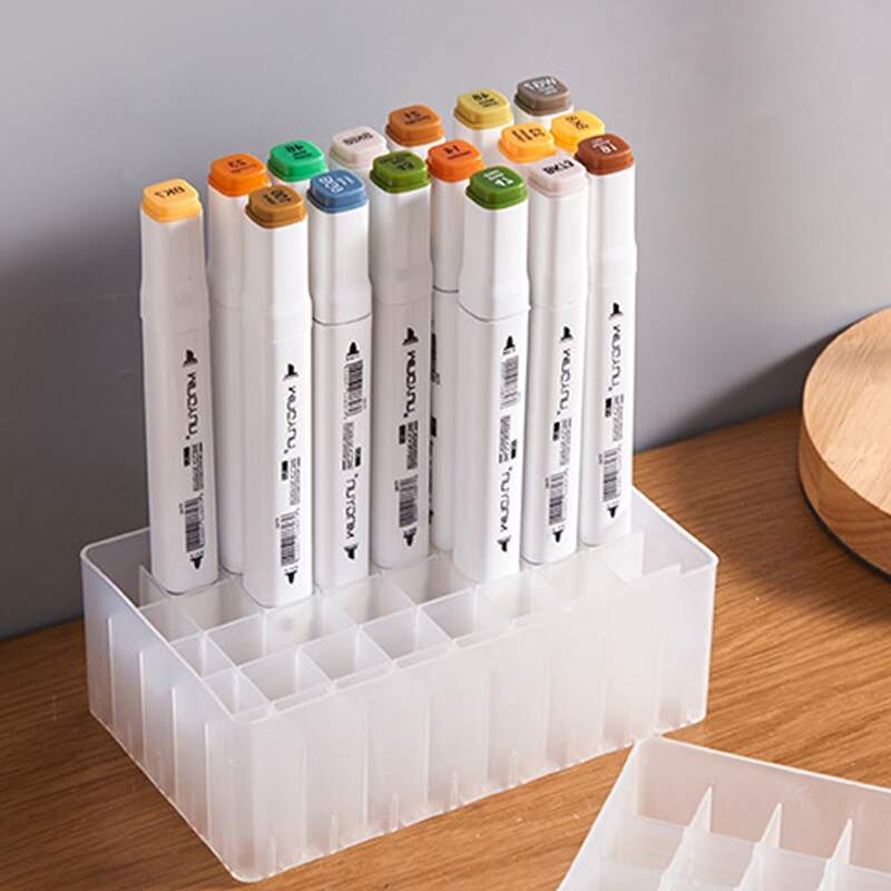 

1pc Multi-grid Pen Holder, Clear