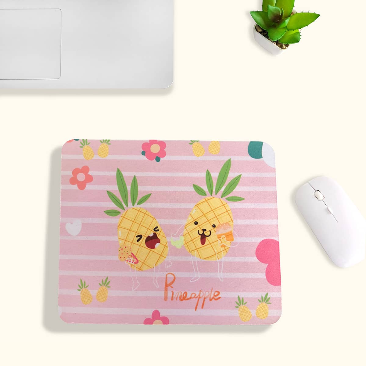 

Pineapple Pattern Mouse Pad, Multicolor