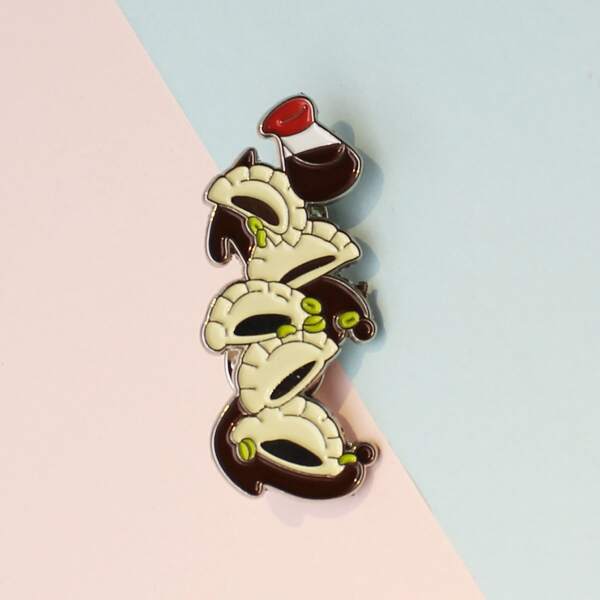 

Kids Dumpling Brooch, Multicolor