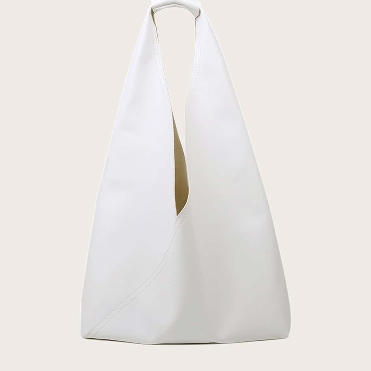 

Minimalist Large Capacity Shoulder Bag, White