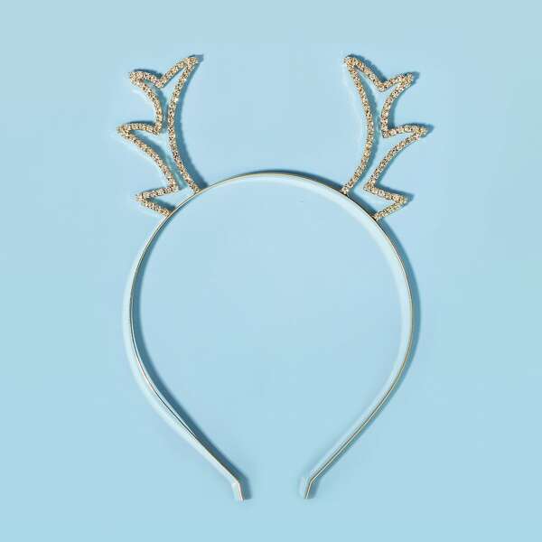 

Christmas Antler Hair Hoop, Gold
