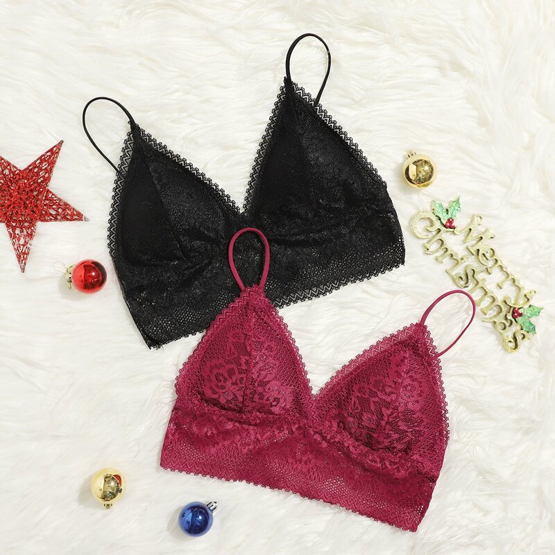 

2pack Lace Bralette Set, Multicolor