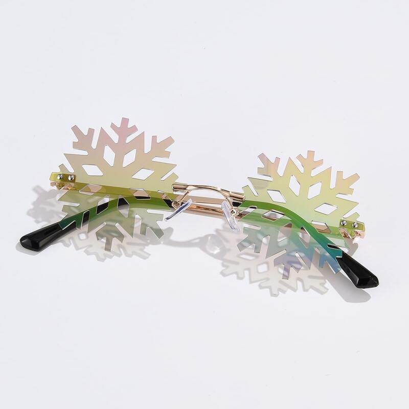 

Guys Christmas Snowflake Design Sunglasses, Multicolor