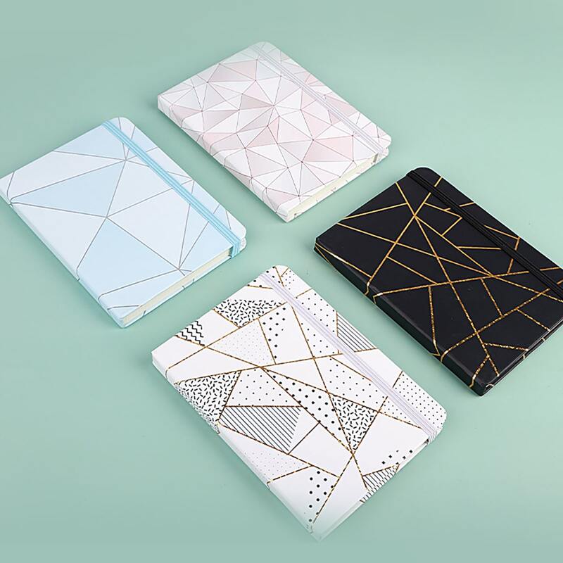

1pc Geometric Pattern Random Notebook, Multicolor