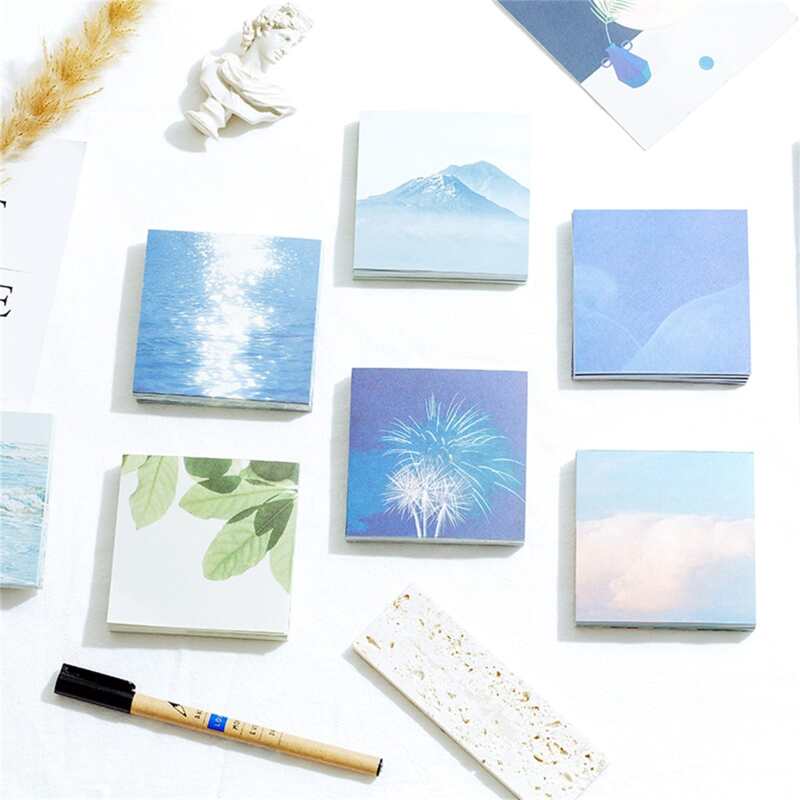 

1pack Random Pattern Memo Pad, Multicolor