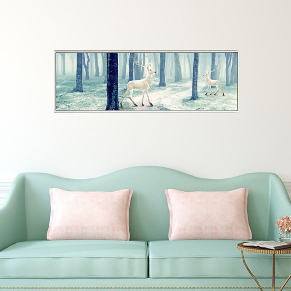 

Deer Print Wall Painting Without Frame, Multicolor