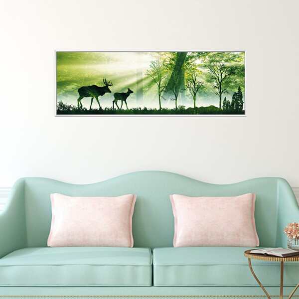 

Deer Print Wall Painting Without Frame, Multicolor