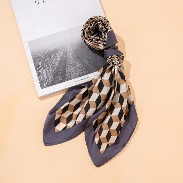 

Geo Pattern Bandana, Grey