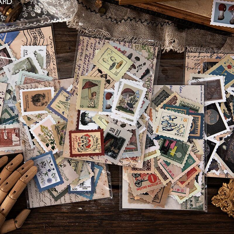 

45pcs Vintage Pattern Random Sticker, Multicolor