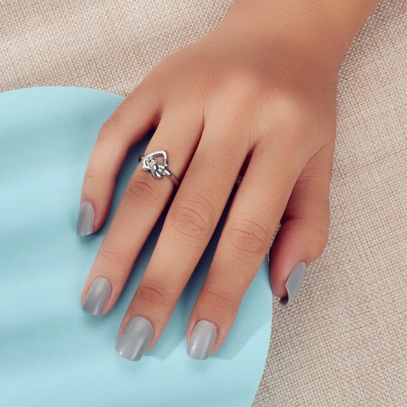 

Heart Decor Ring, Silver