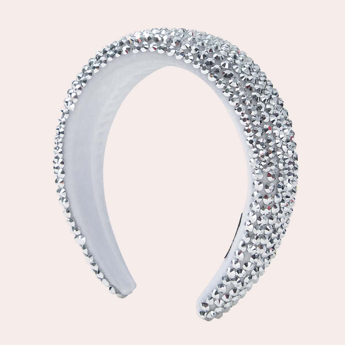 

Rhinestone Hair Hoop, Silver