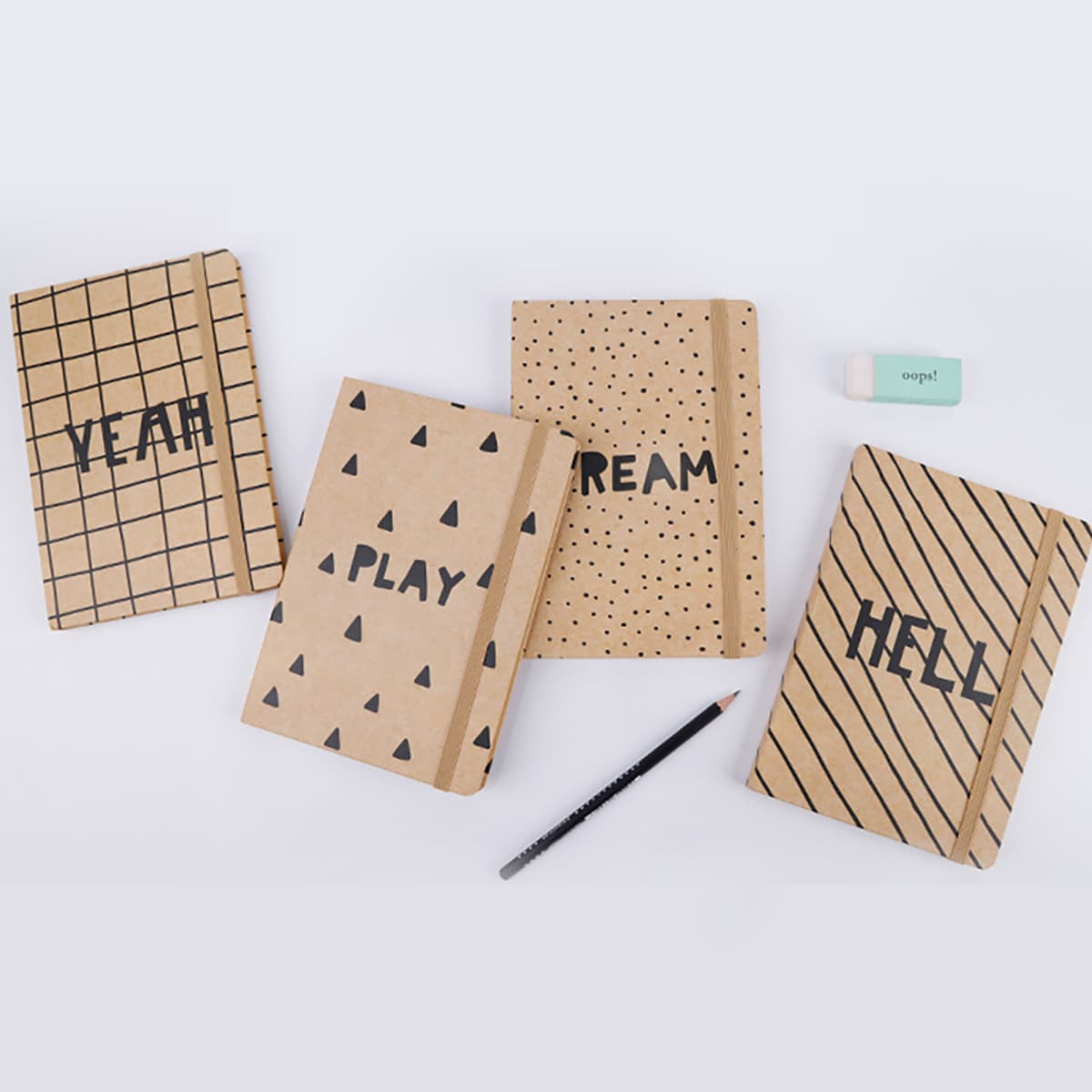 

1pc Letter Graphic Random Notebook, Multicolor