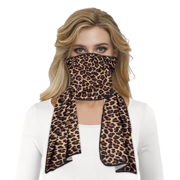 

Leopard Pattern Sun Protection For The Face, Multicolor