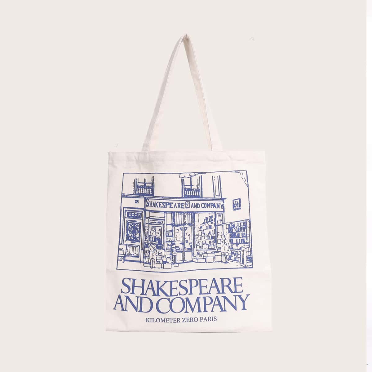 

Letter Graphic Shopper Bag, White