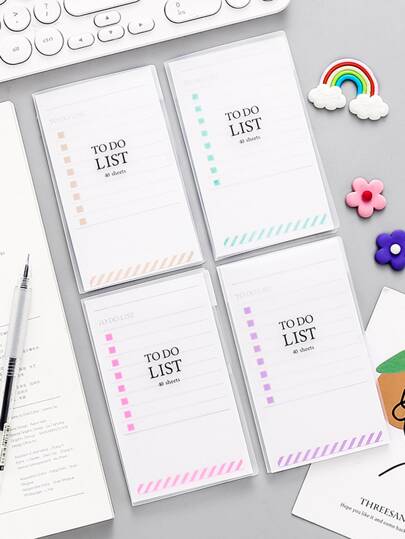 1pc Random Letter Print Cover Notebook