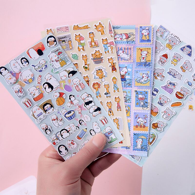 

Random 1sheet Cartoon Animal Sticker, Multicolor