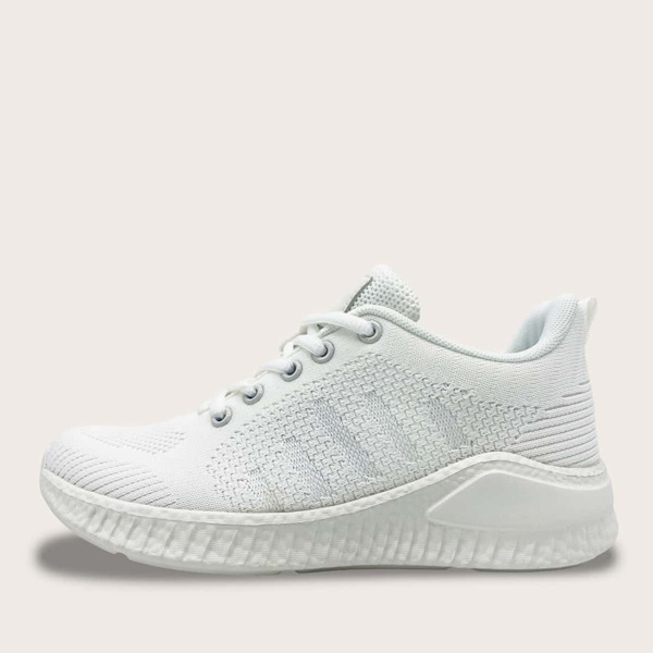 

Lace-up Front Wide Fit Sneakers, White