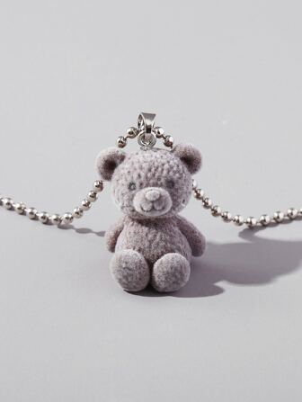 熊吊墜項鍊