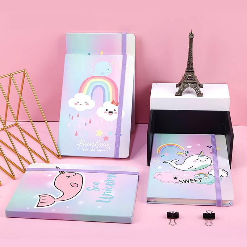 

1pc Cartoon Graphic Random Notebook, Multicolor