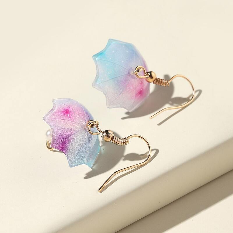 

Umbrella Faux Pearl Drop Earrings, Multicolor