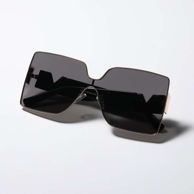 

Rimless Square Frame Sunglasses