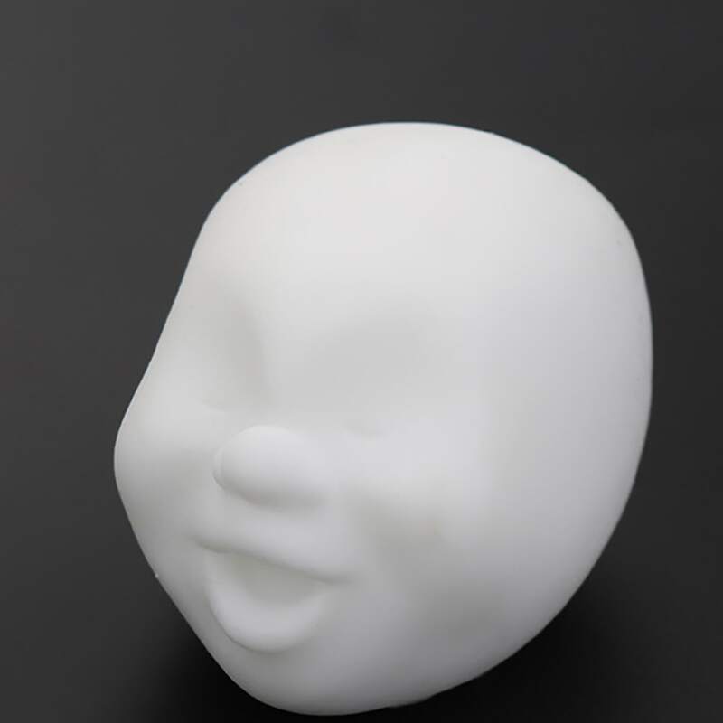 

1pc Random Rubber Squeeze Human Face Ball Doll, Multicolor