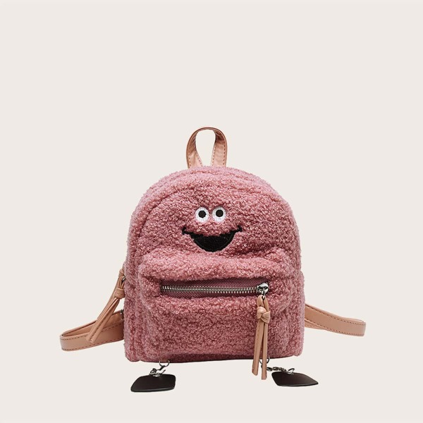 

Girls Cartoon Design Backpack, Pink