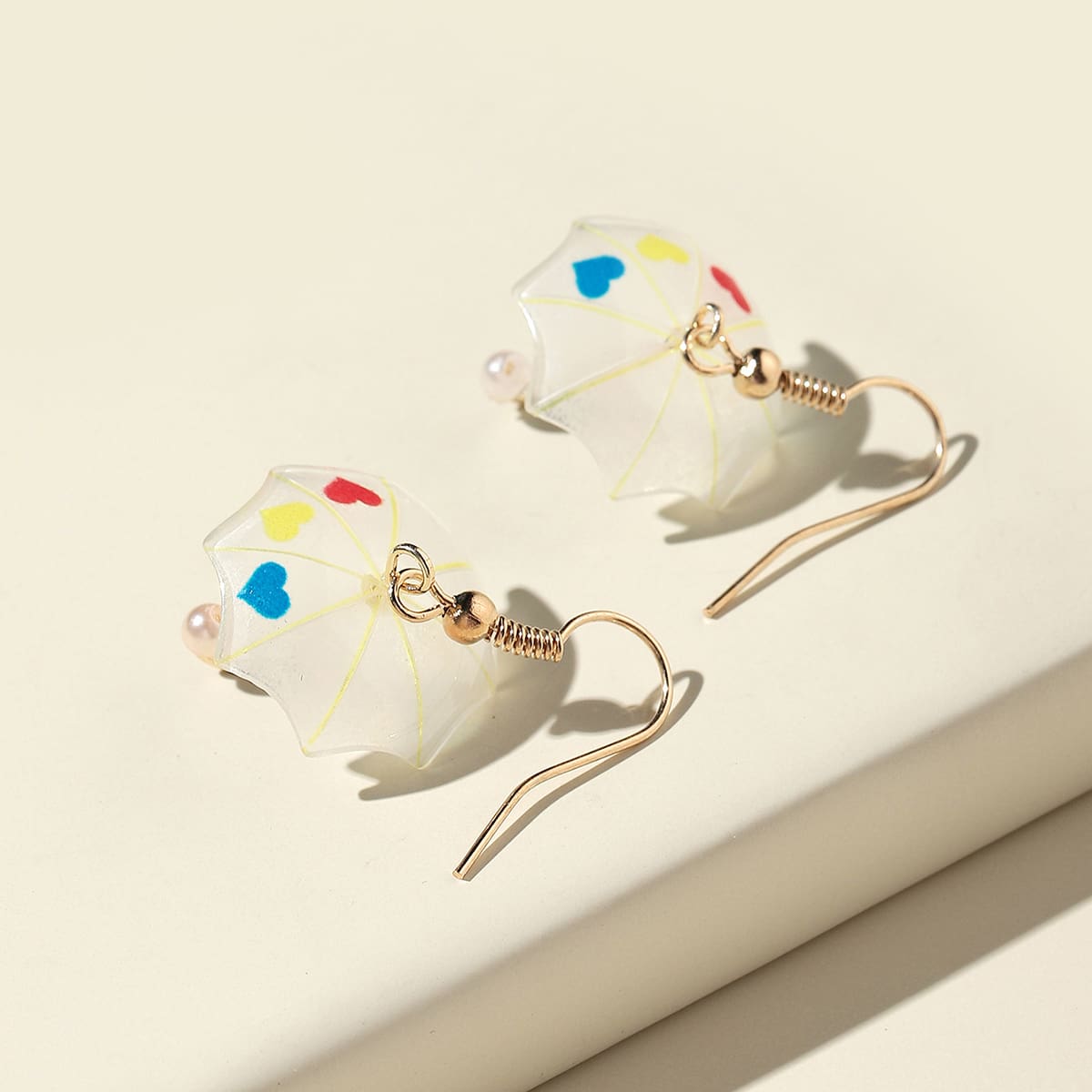

Umbrella Faux Pearl Drop Earrings, Multicolor