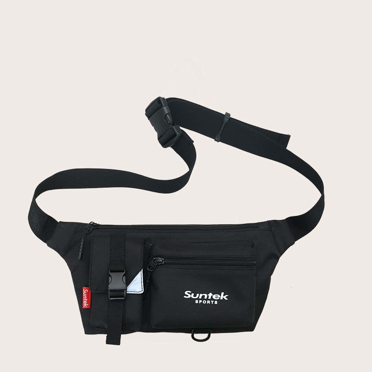 

Guys Letter Graphic Fanny Pack, Black