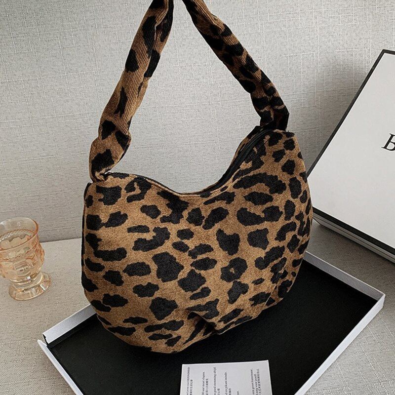 

Leopard Baguette Bag, Multicolor