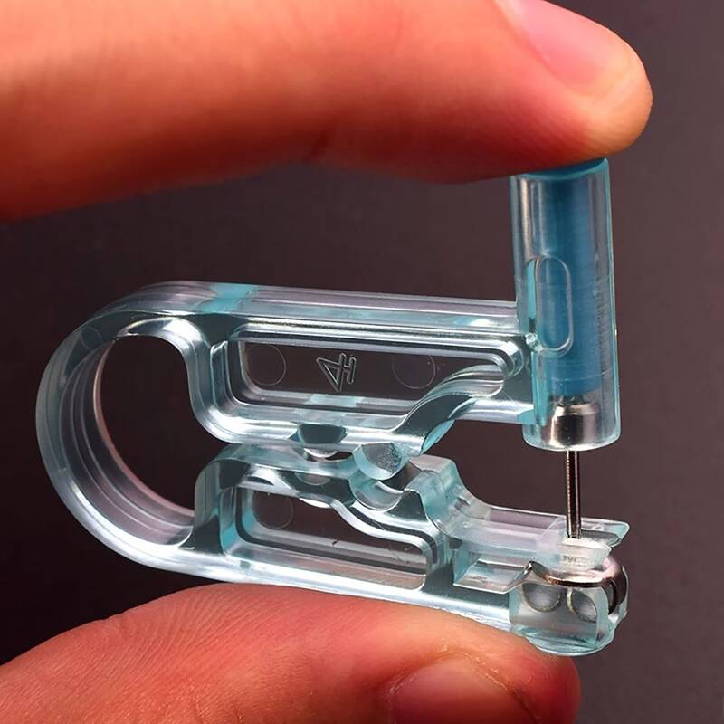 

1pc One Time Use Disposable Ear Piercing Tool, Blue