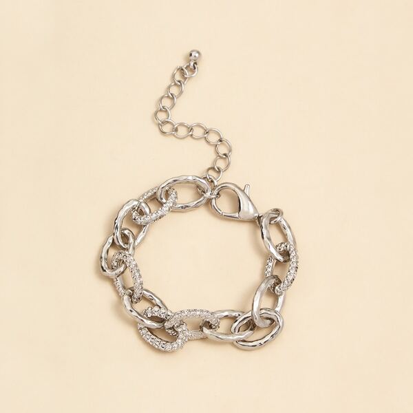 

Geo Link Bracelet, Silver