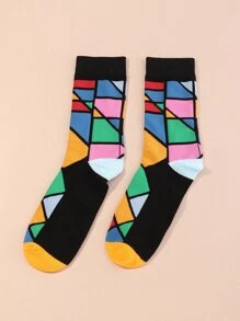 男士拼色襪子 - 彩色 - 查看 2