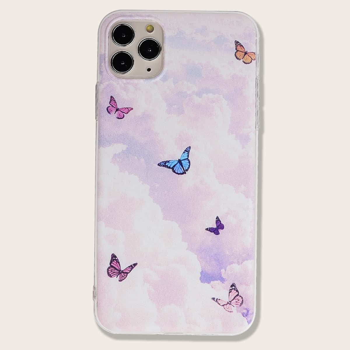 

Butterfly Print iPhone Case, Multicolor