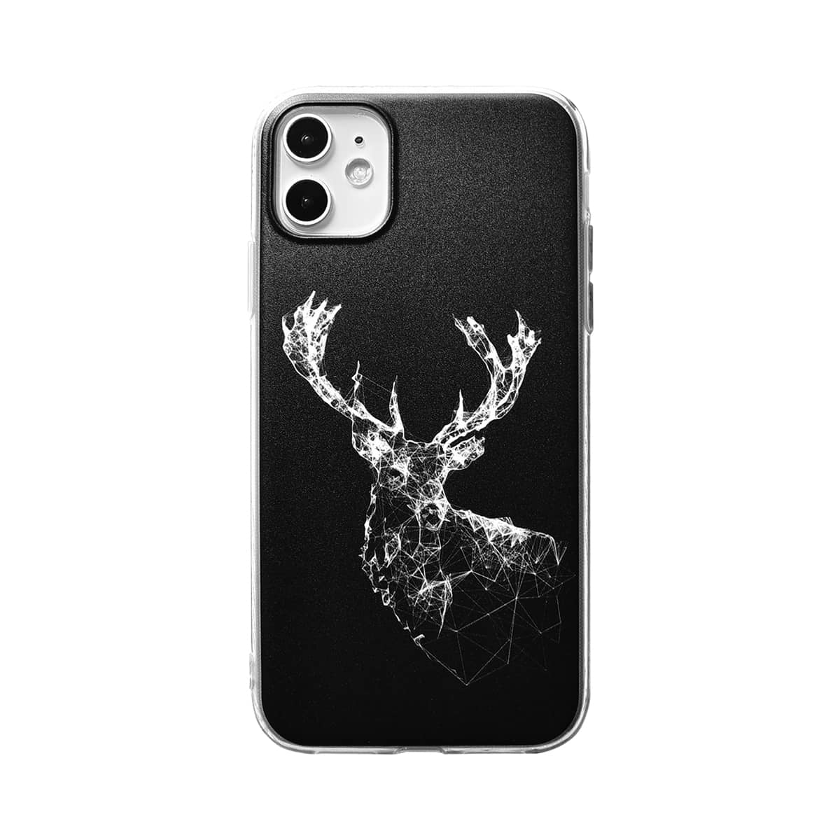 

Christmas Deer iPhone Case, Black