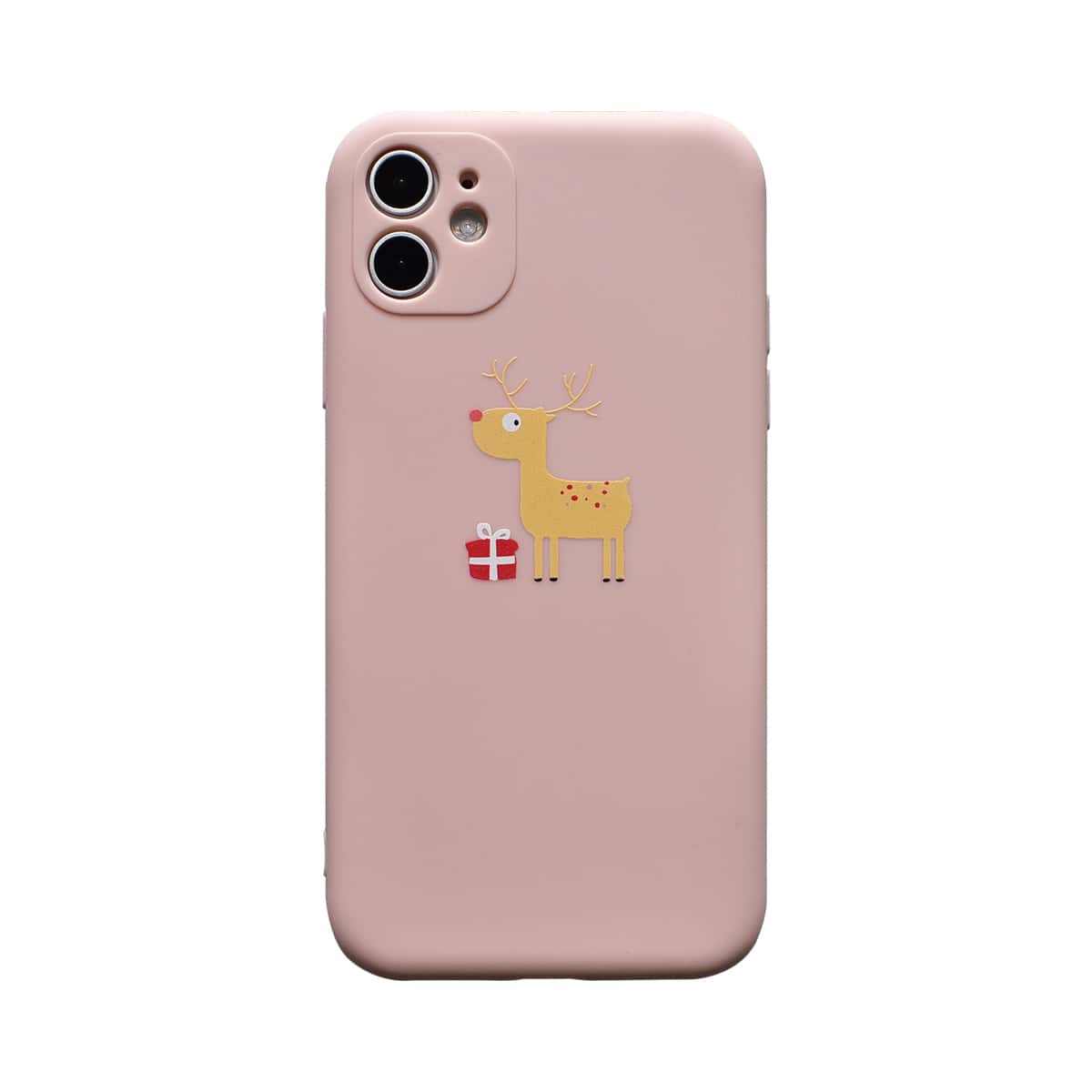 

Christmas Deer iPhone Case, Pink