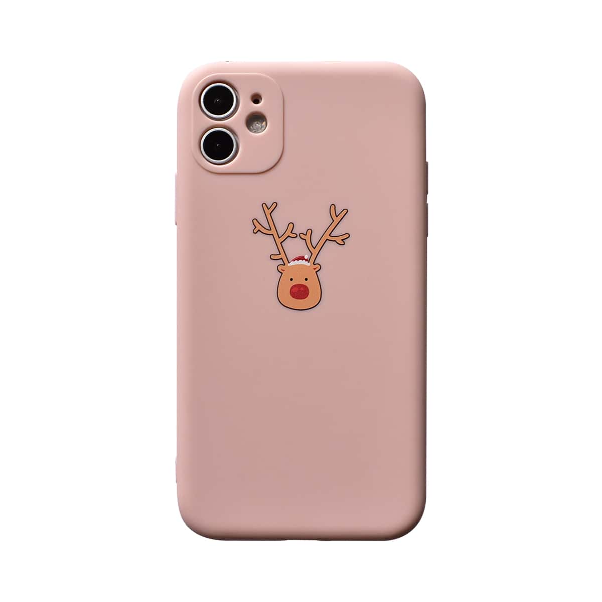 

Christmas Deer iPhone Case, Pink