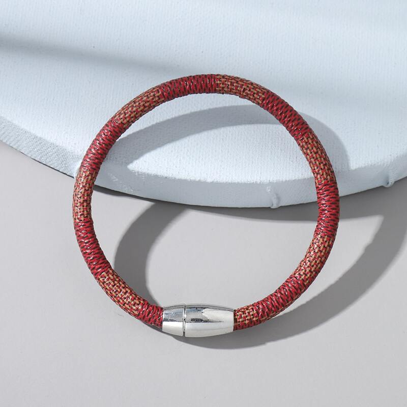 

Snakeskin Pattern Bracelet, Red