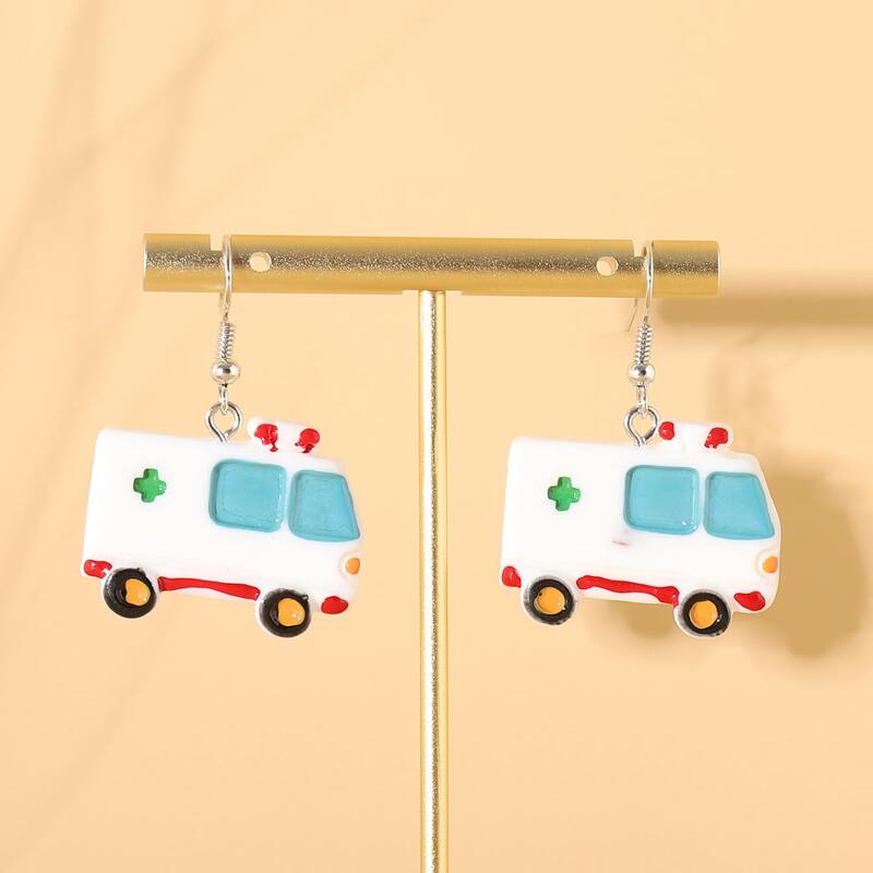 

Cartoon Drop Earrings, Multicolor