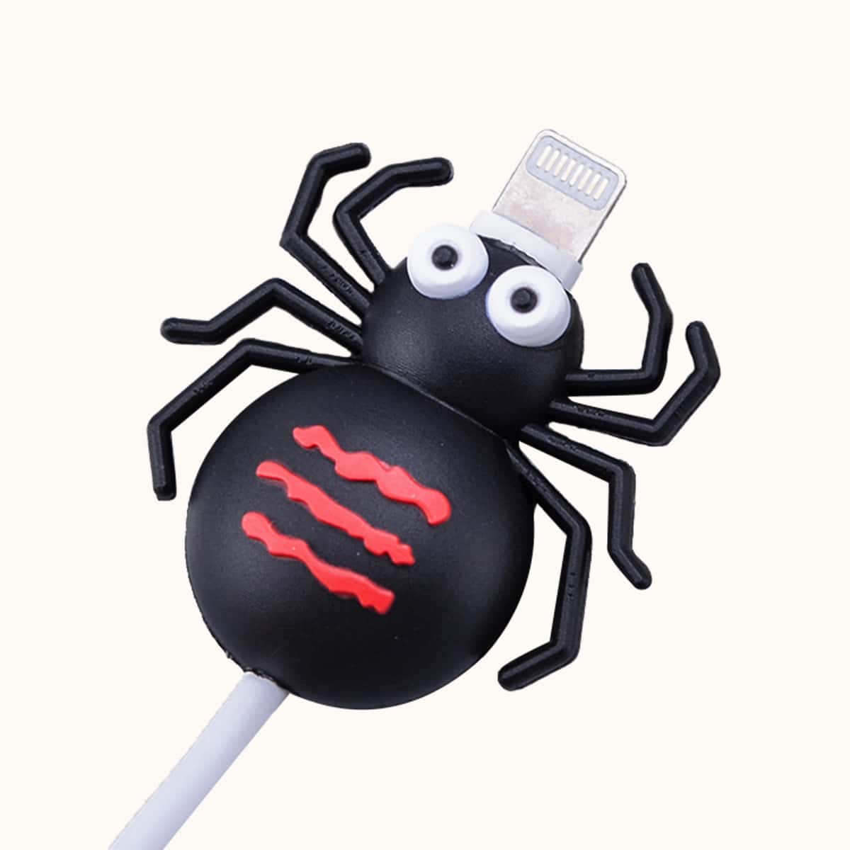 

Spider Shaped Data Cable Protector, Black