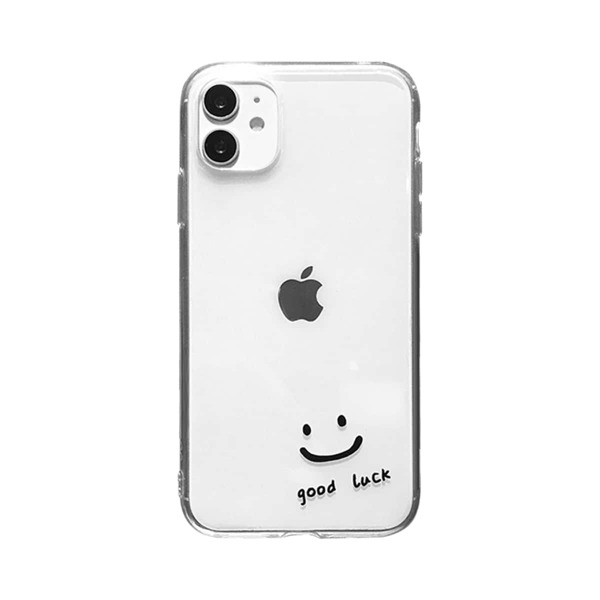 

Smile Pattern Clear iPhone Case