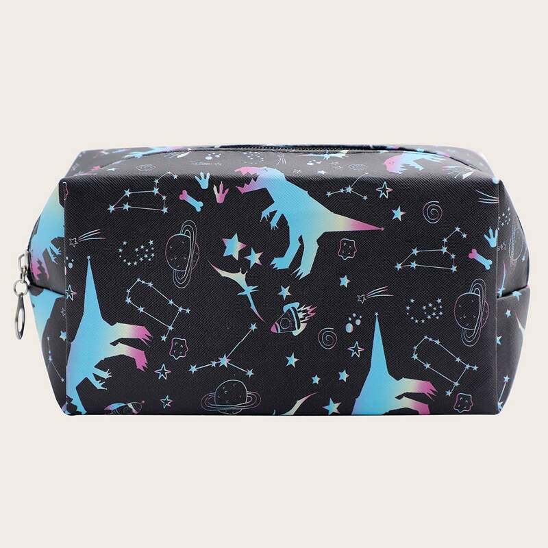

Cartoon Graphic Makeup Bag, Multicolor