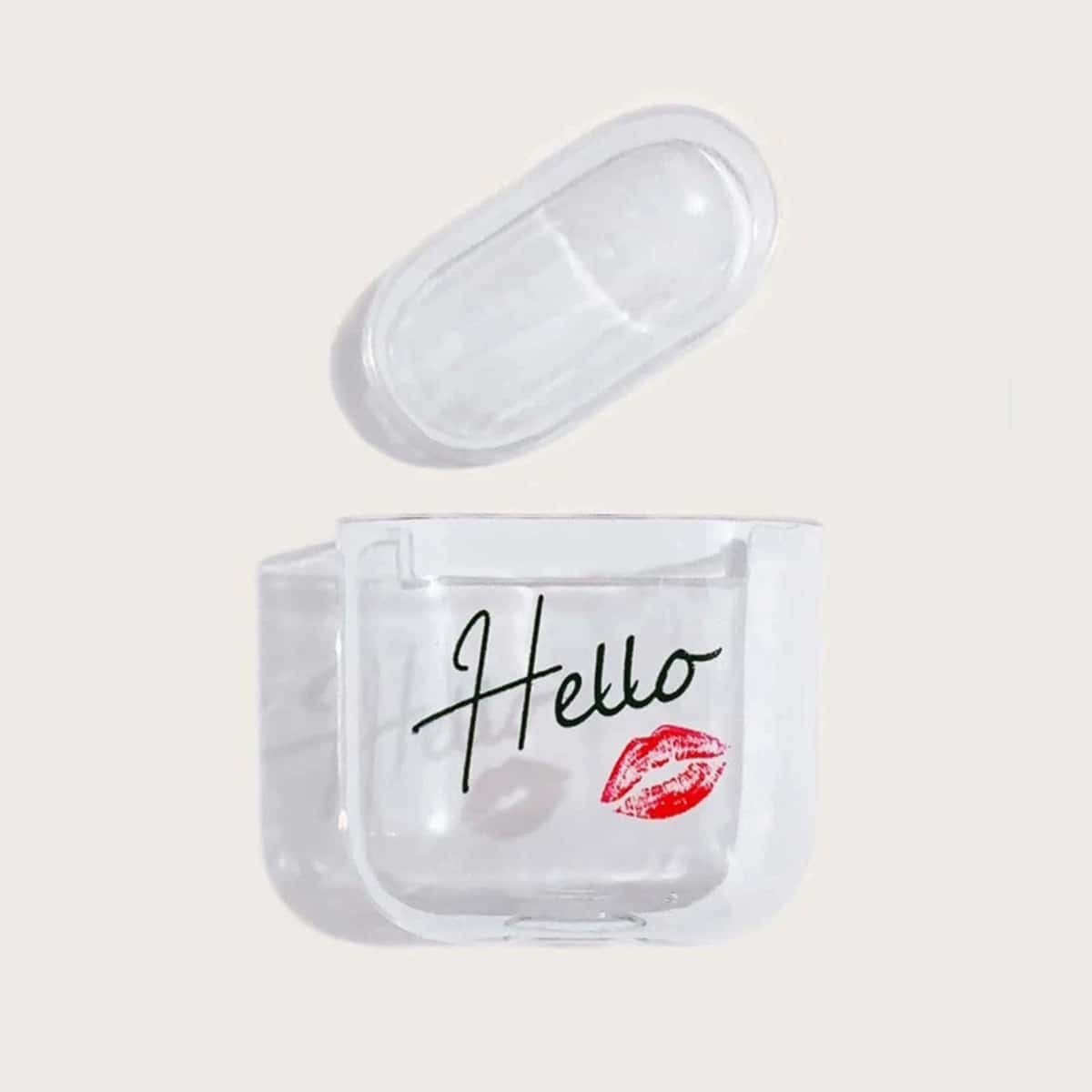 

Letter Graphic AirPods Case, Clear